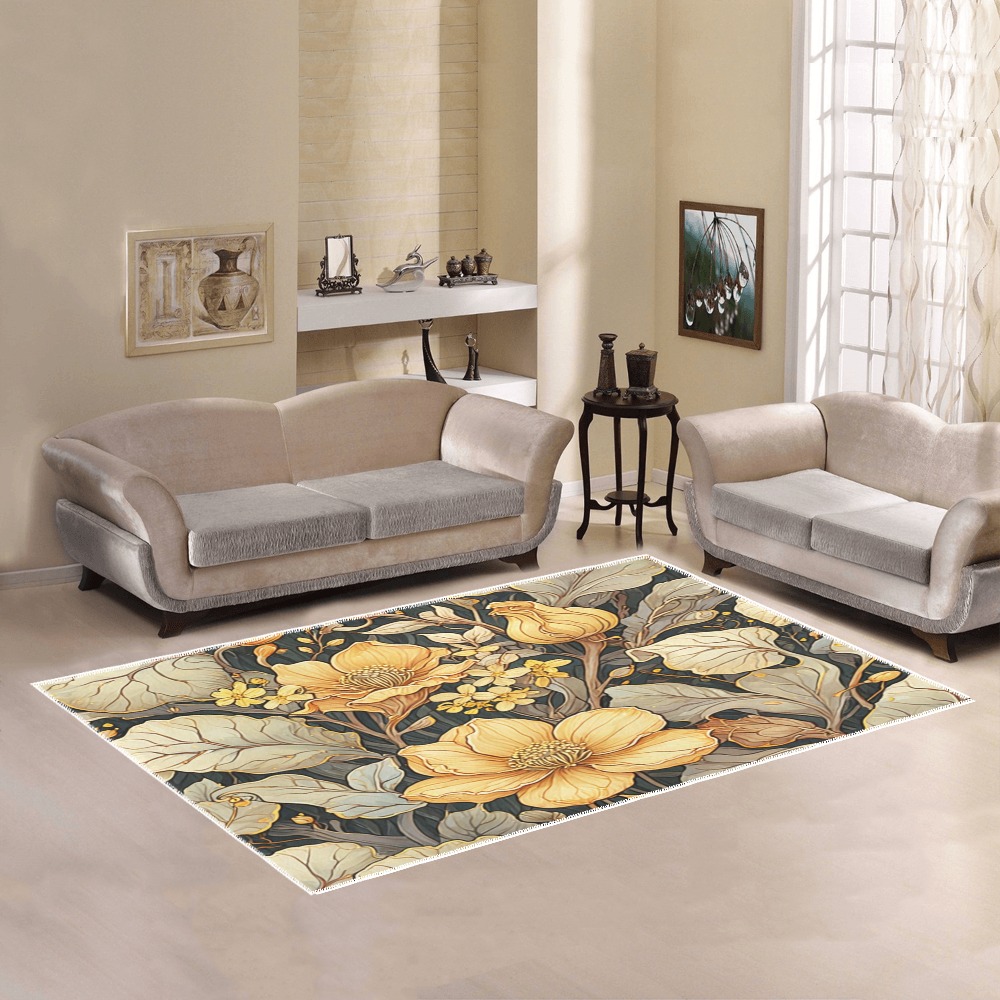 Fabulous Florals 22 Area Rug7'x5'