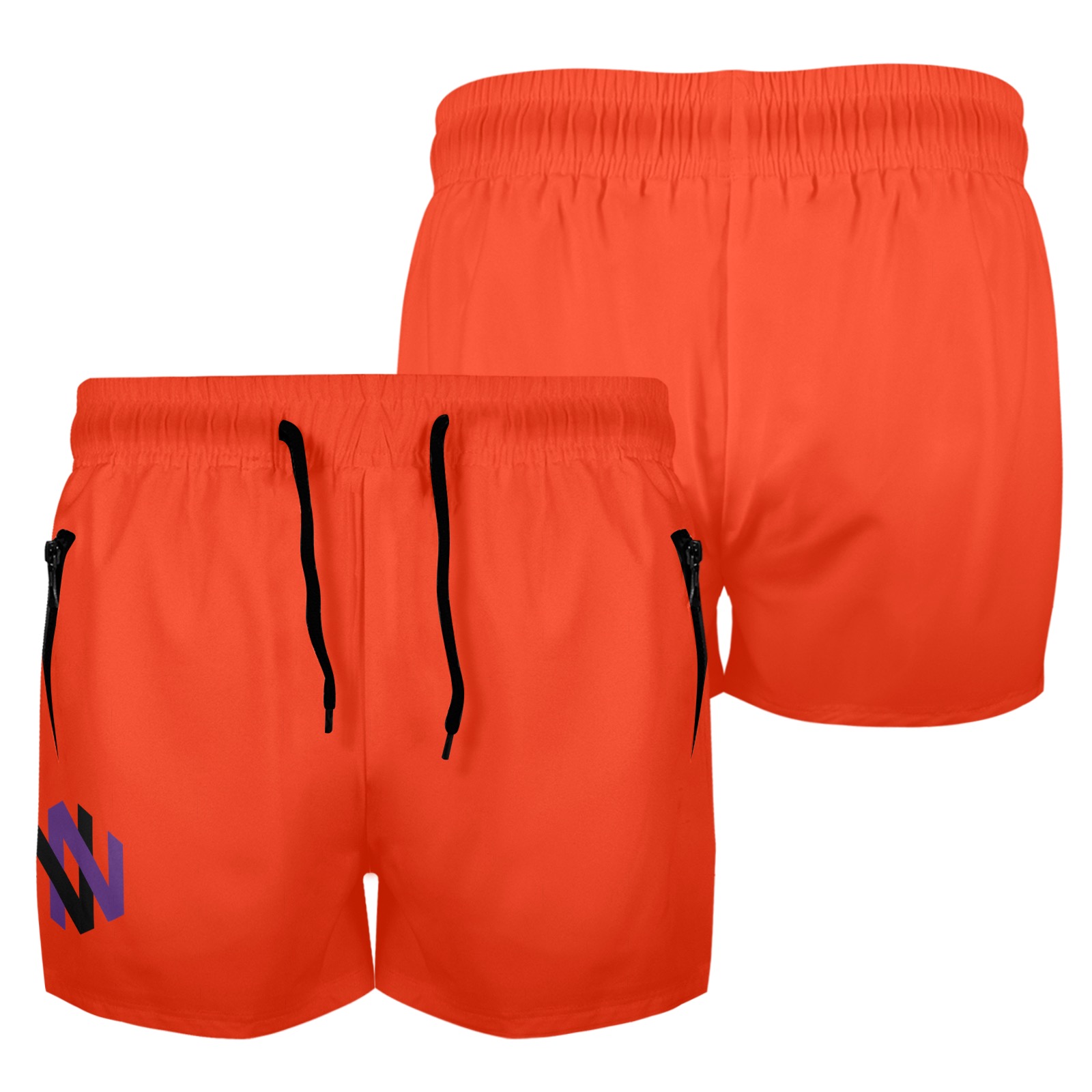 Red Beach Shorts Men Men's Quick Dry Shorts (Model L70)