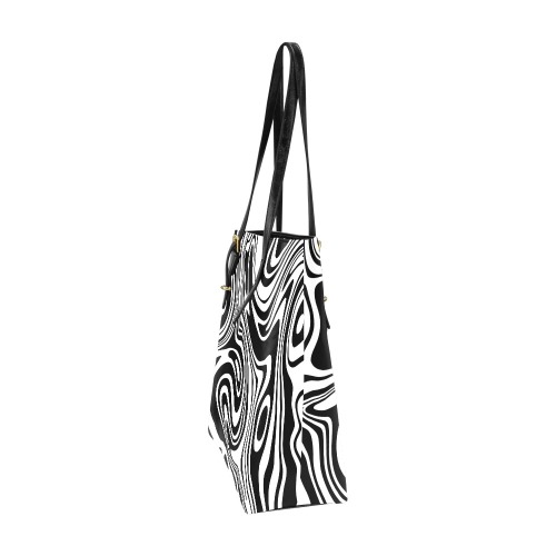Black and White Marble Euramerican Tote Bag/Small (Model 1655)