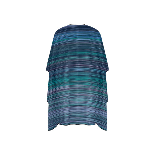 Abstract Blue Horizontal Stripes Hair Cutting Cape for Kids