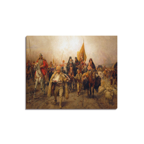 Migration Of Serbs Upgraded Canvas Print 20"x16"