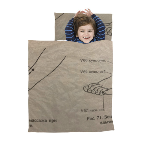 zones for massage in hyccup, and alhomenorrhea. Kids' Sleeping Bag