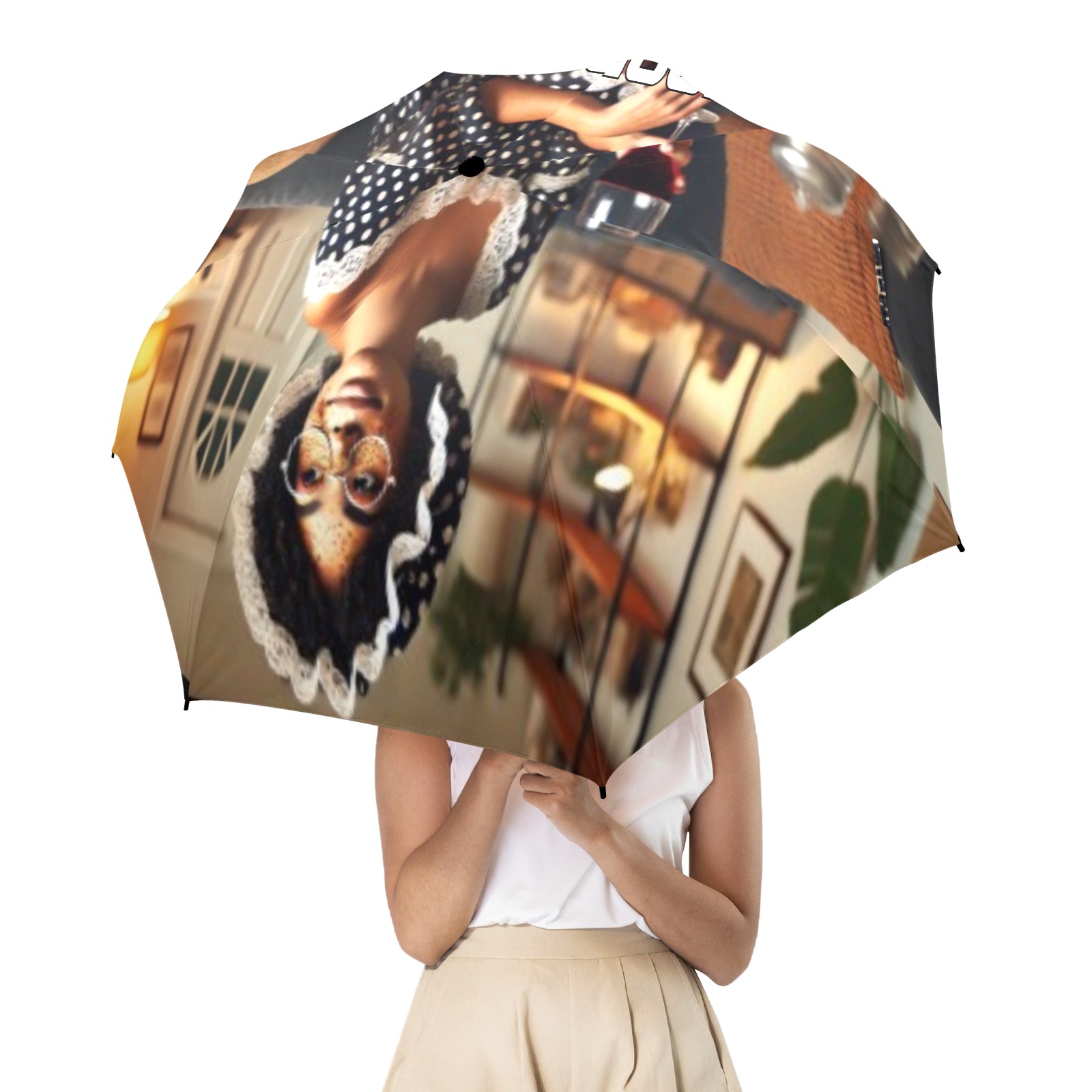 I'm good over here Semi-Automatic Foldable Umbrella (Model U12)