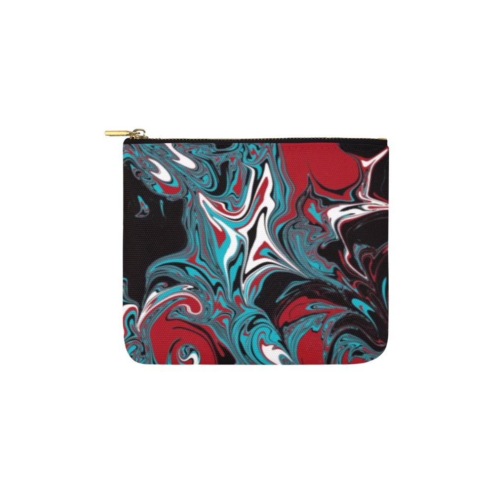 Dark Wave of Colors Carry-All Pouch 6''x5''