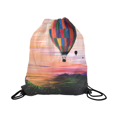 Hot Air Journey Large Drawstring Bag Model 1604 (Twin Sides)  16.5"(W) * 19.3"(H)