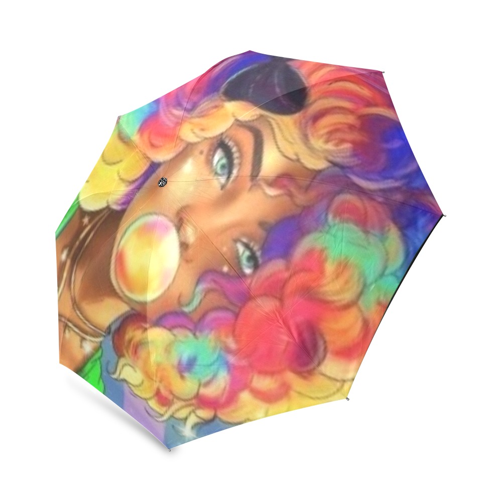 Bubble Gum Girl 1 Foldable Umbrella (Model U01)