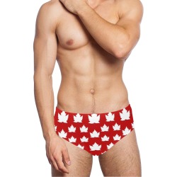 Cute Canada Speedo Swim Shorts Men's Swimming Briefs (Model L59)