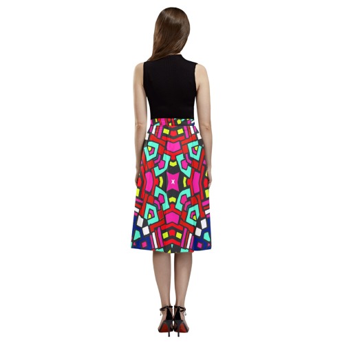 soldier of peace Mnemosyne Women's Crepe Skirt (Model D16)