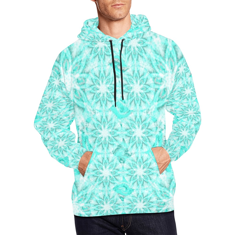rosaces 5 All Over Print Hoodie for Men (USA Size) (Model H13)