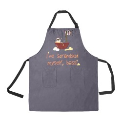 Egg Boiz Grey Apron All Over Print Apron