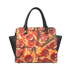 PEPPERONI PIZZA 11 Rivet Shoulder Handbag (Model 1645)