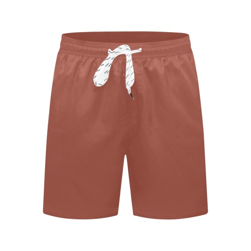 color chestnut Men's Mid-Length Beach Shorts (Model L51)