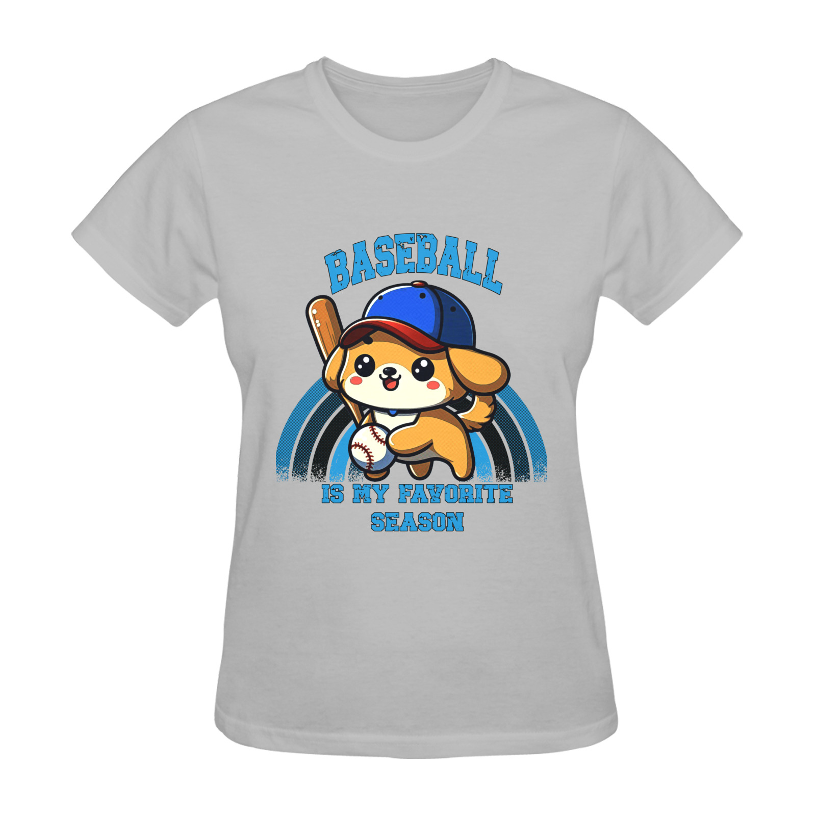 Baseball Is My Favorite Season Sunny Women's T-shirt (Model T05)