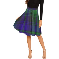 5TH. ROYAL SCOTS OF CANADA TARTAN Melete Pleated Midi Skirt (Model D15)