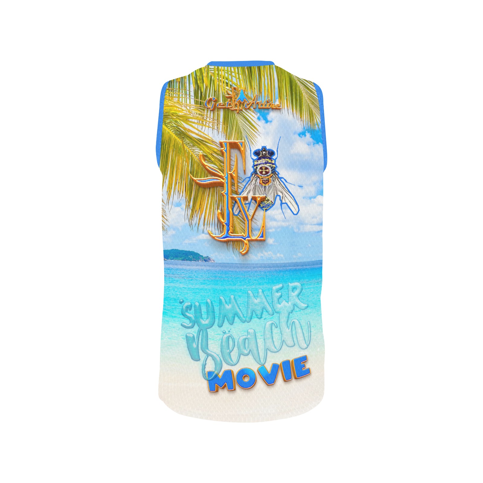 Summer Beach Movie Collectable Fly All Over Print Basketball Jersey