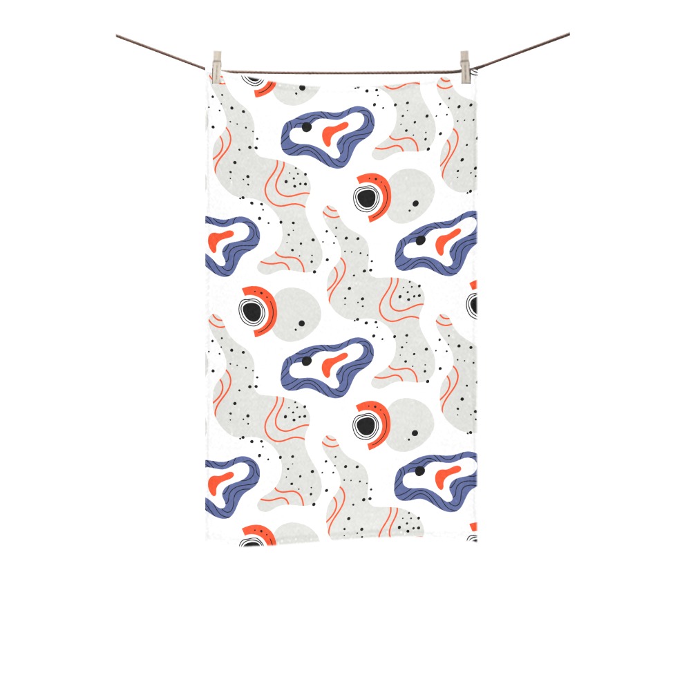 Elegant Abstract Mid Century Pattern Custom Towel 16"x28"