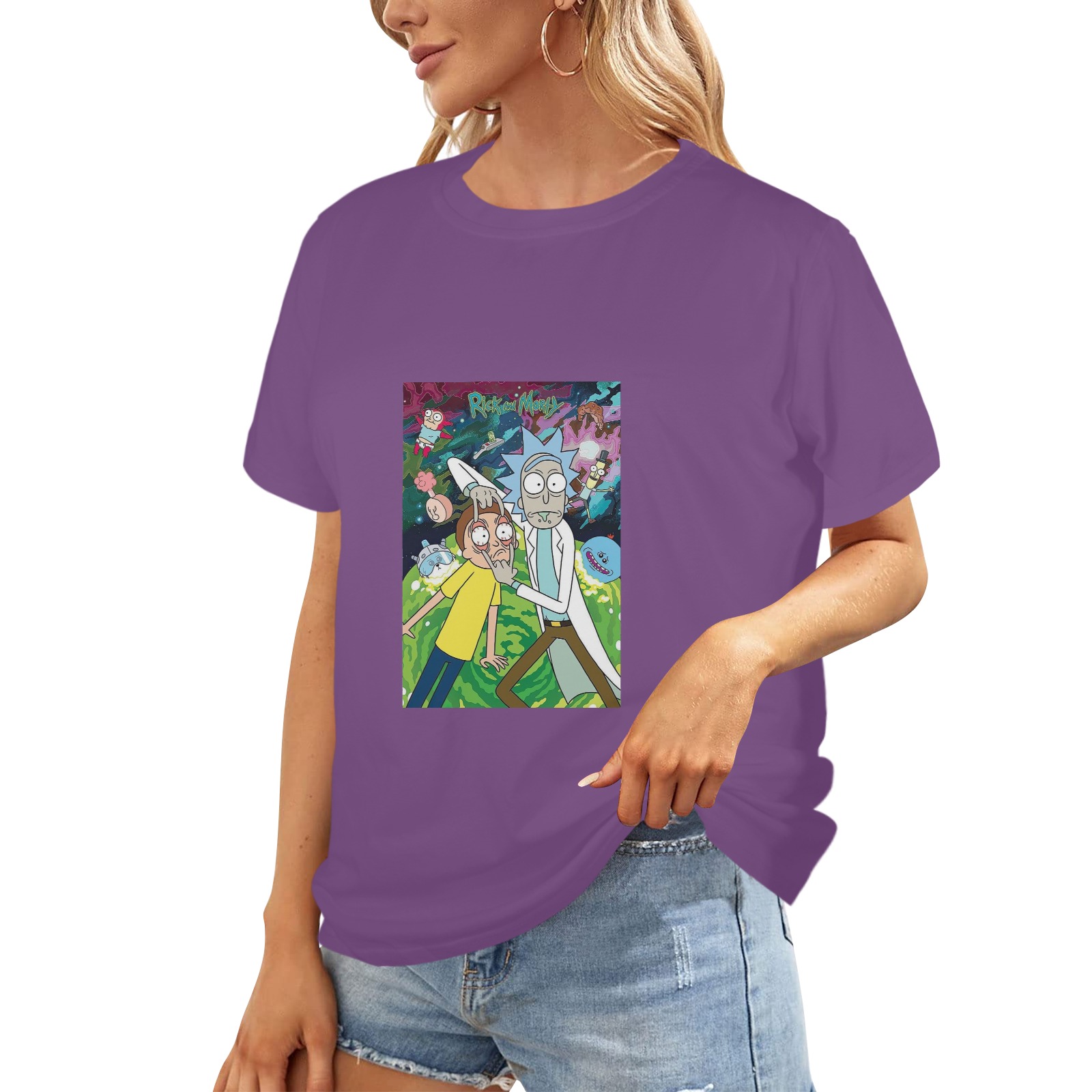 ,, Women's Glow in the Dark T-shirt (Two Sides Printing)