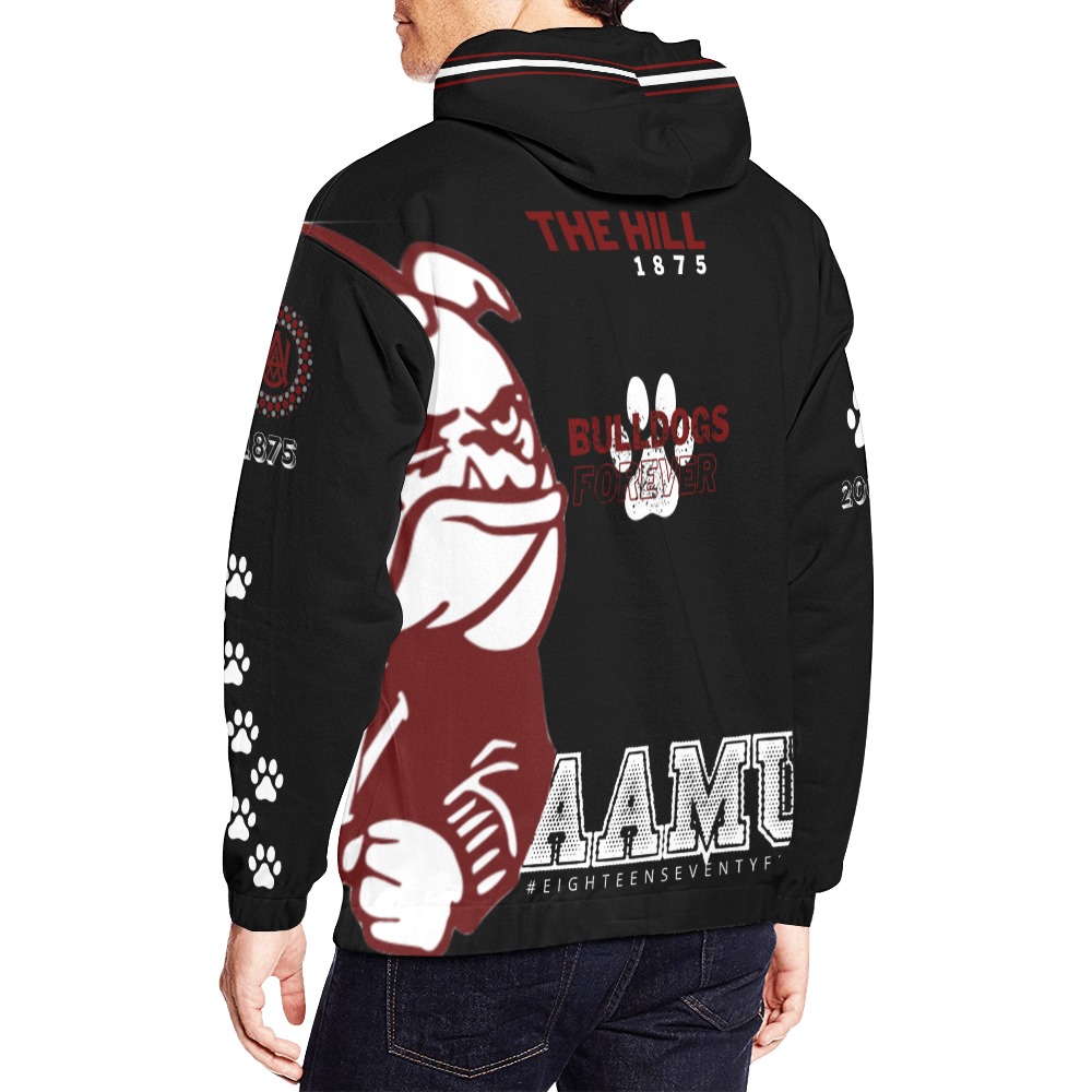 Bulldogs All Over Print Hoodie for Men (USA Size) (Model H13)