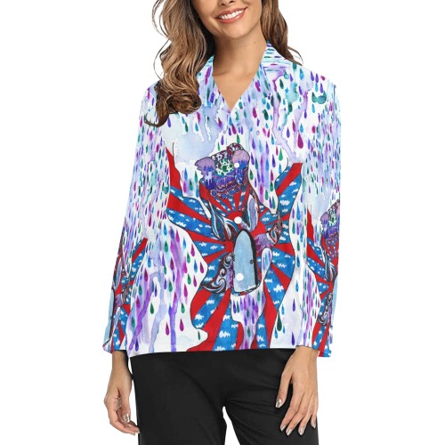 ray charles shirt Women's Long Sleeve Pajama Shirt