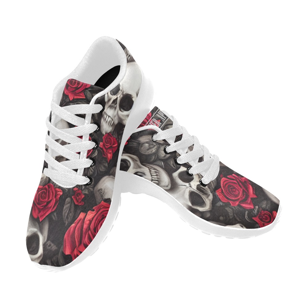 skulls & rosees Women’s Running Shoes (Model 020)