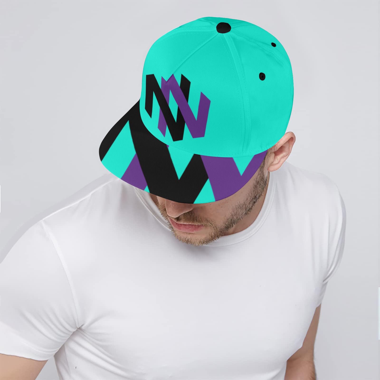 Sig Hat Turquoise All Over Print Snapback Hat