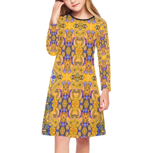 kids3 Girls' Long Sleeve Dress (Model D59)