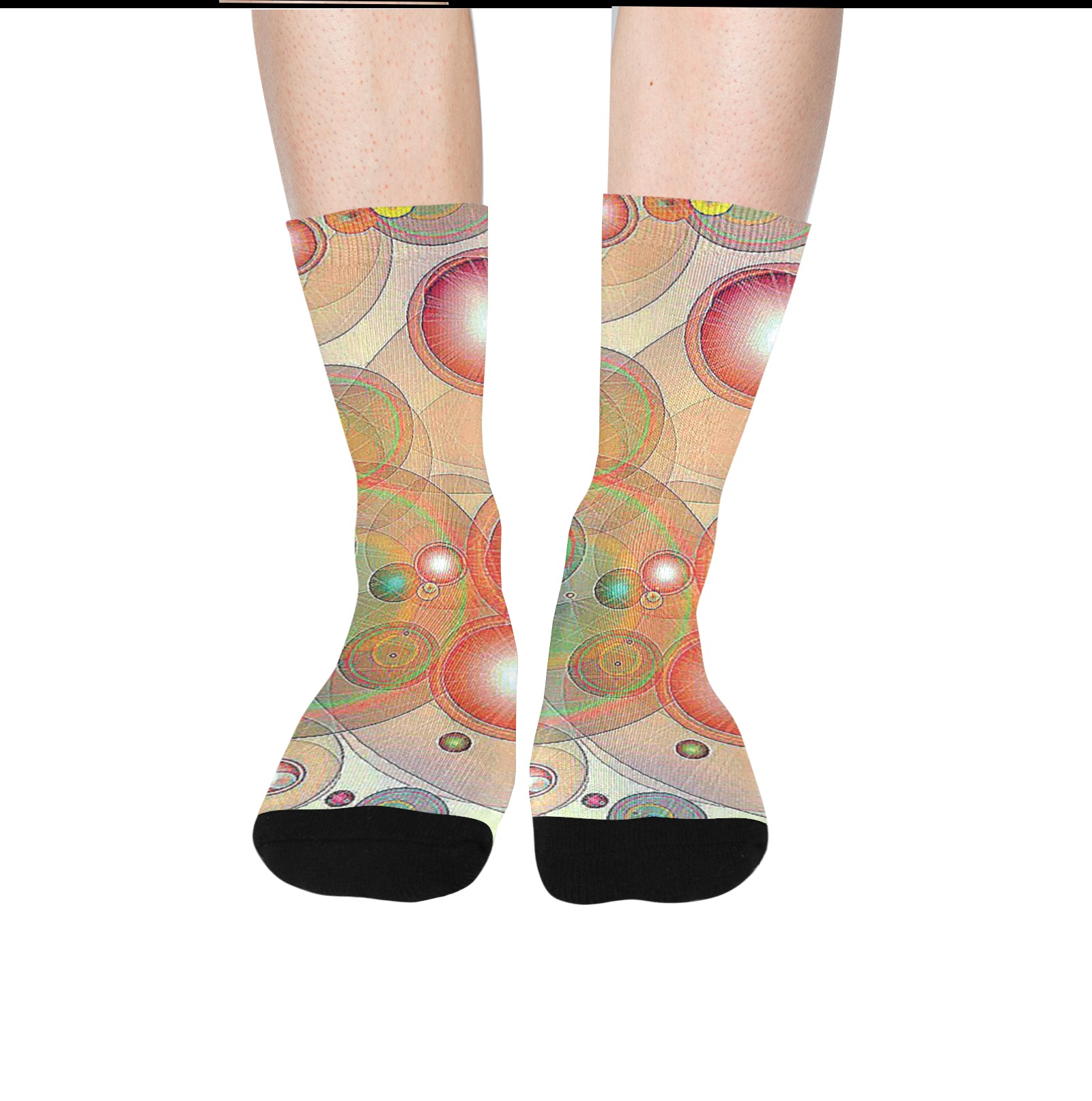 pastel bubbles Trouser Socks (For Men)