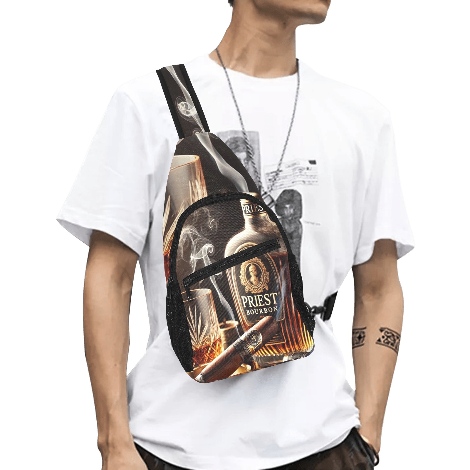 TJ All Over Print Chest Bag (Model 1719)