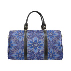 Blue Abstract New Waterproof Travel Bag/Large (Model 1639)