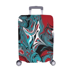 Dark Wave of Colors Luggage Cover/Medium 22"-25"