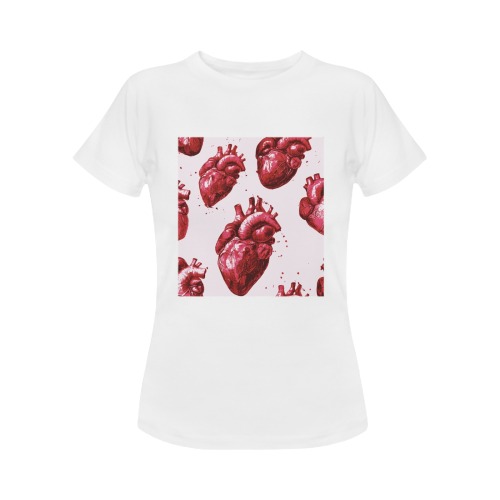 Heart Women's Classic T-Shirt (Model T17）