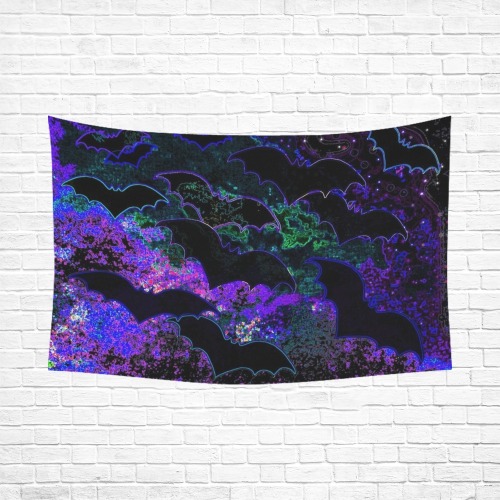 Bats In Flight Neon Purple