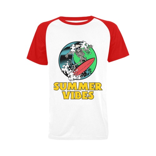 cool Surfing Men's Raglan T-shirt (USA Size) (Model T11)