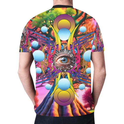 Cosmic Tree New All Over Print T-shirt for Men (Model T45)