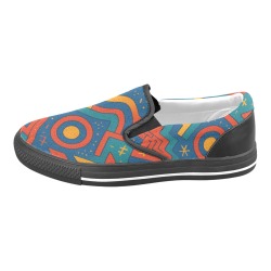 Geometrix Prime Women's Unusual Slip-on Canvas Shoes (Model 019)