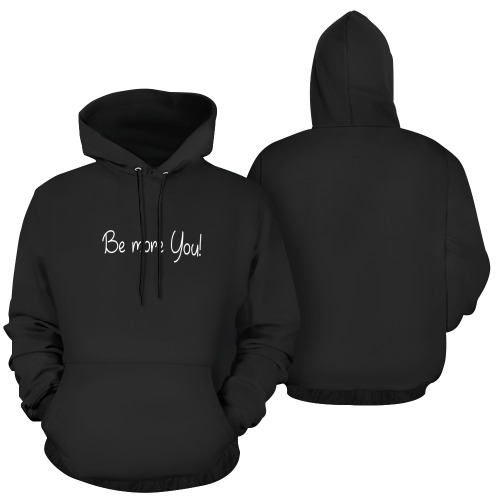 Be more You! Text All Over Print Hoodie for Women (USA Size) (Model H13)