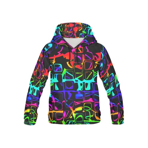 Neon 1 All Over Print Hoodie for Kid (USA Size) (Model H13)