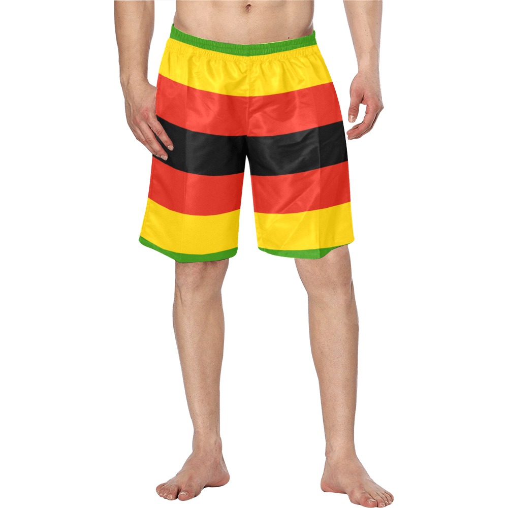 Flag_of_Zimbabwe.svg Men's Swim Trunk (Model L21)