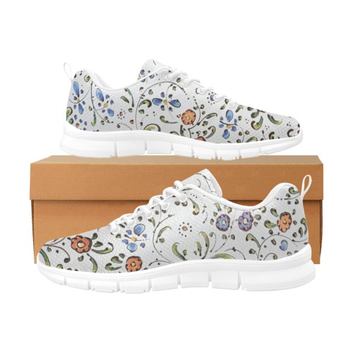 Flower Women's Breathable Running Shoes (Model 055)