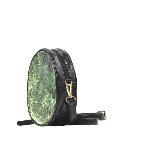 Pine Forest Round Sling Bag (Model 1647)