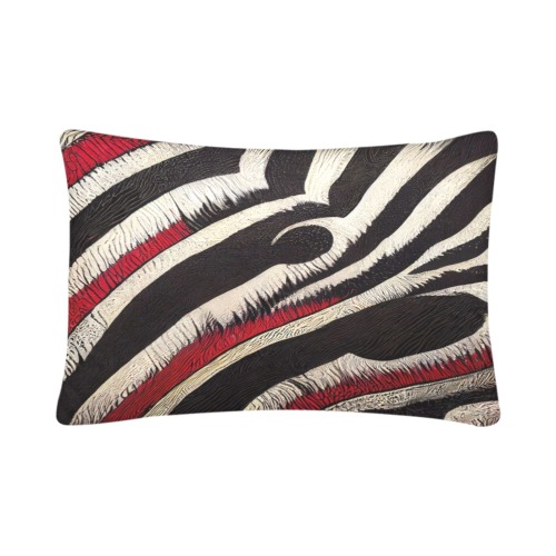 zebra print 2 Custom Pillow Case 20"x 30" (One Side) (Set of 2)