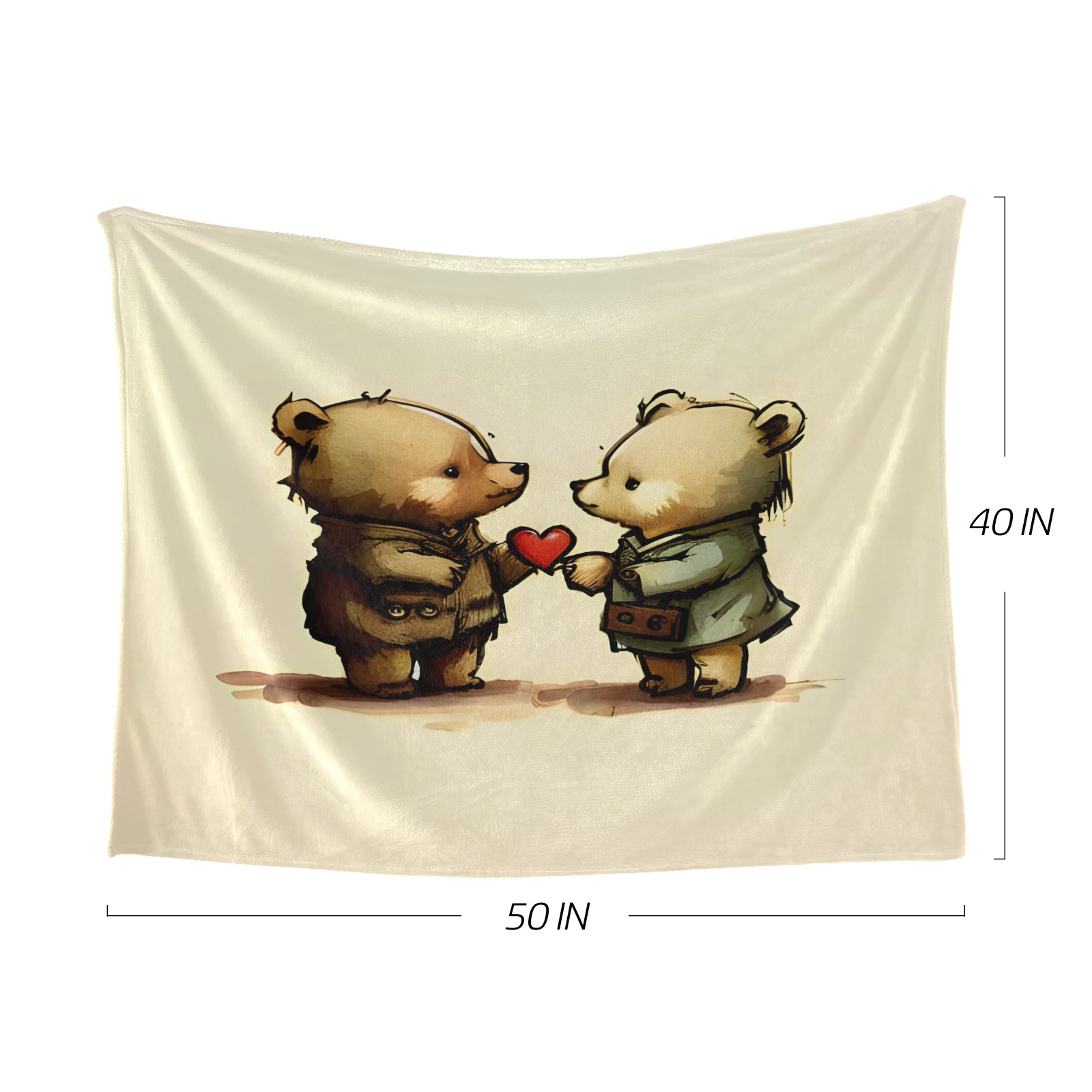 Little Bears 3 Ultra-Soft Micro Fleece Blanket 50"x40"