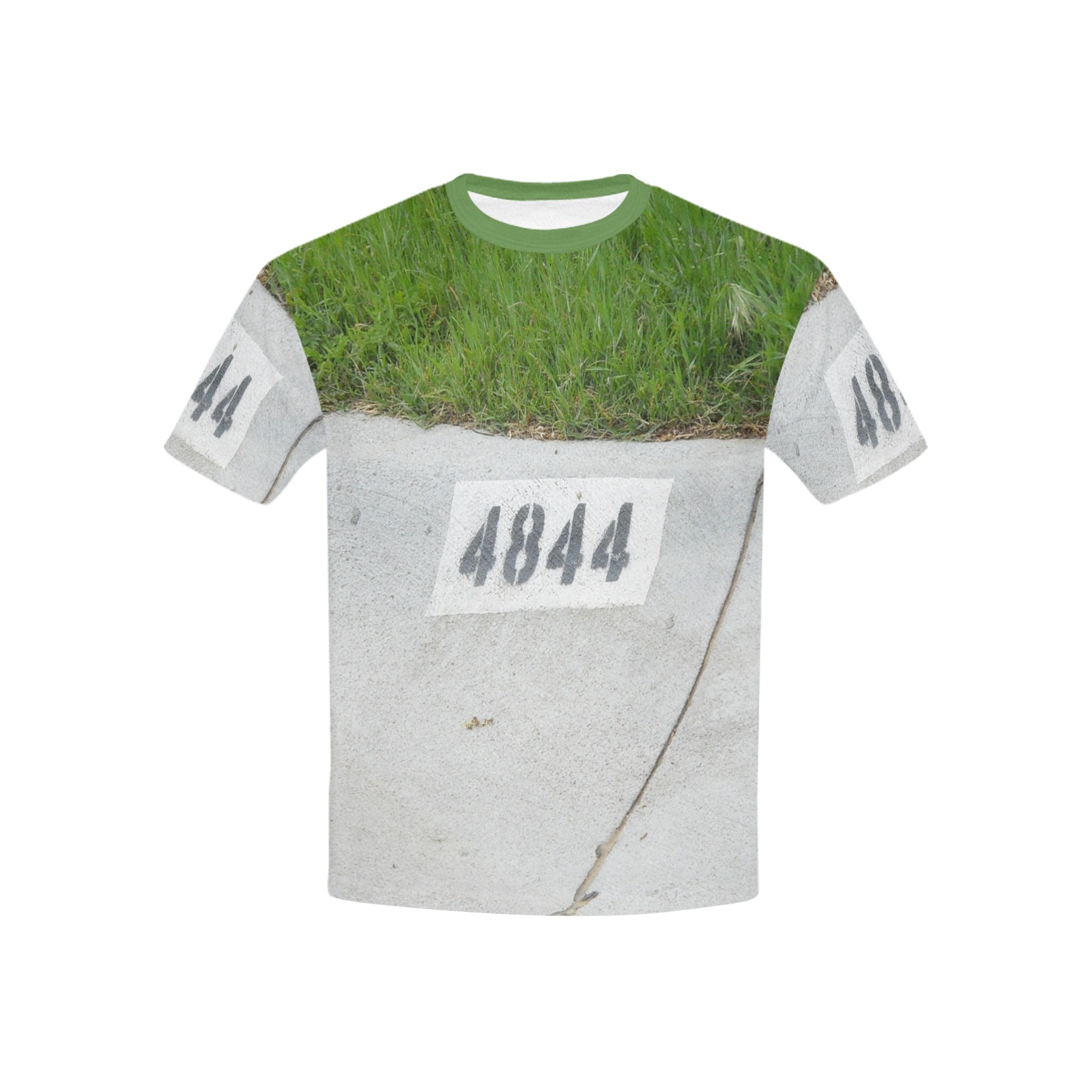 Street Number 4844 with green collar Kids' All Over Print T-shirt (USA Size) (Model T40)
