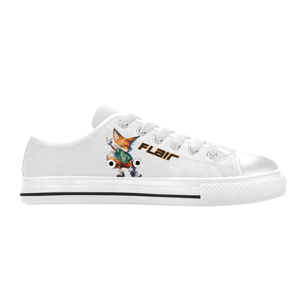 IMG_8432 Flair Sneakers Low Top Canvas Shoes for Kid (Model 018)