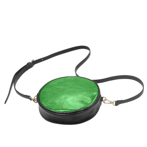 color dark green Round Sling Bag (Model 1647)