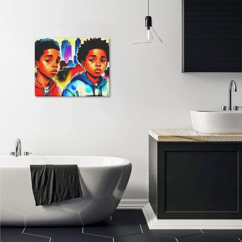 KIDS IN AMERICA 2 Upgraded Canvas Print 14"x11"