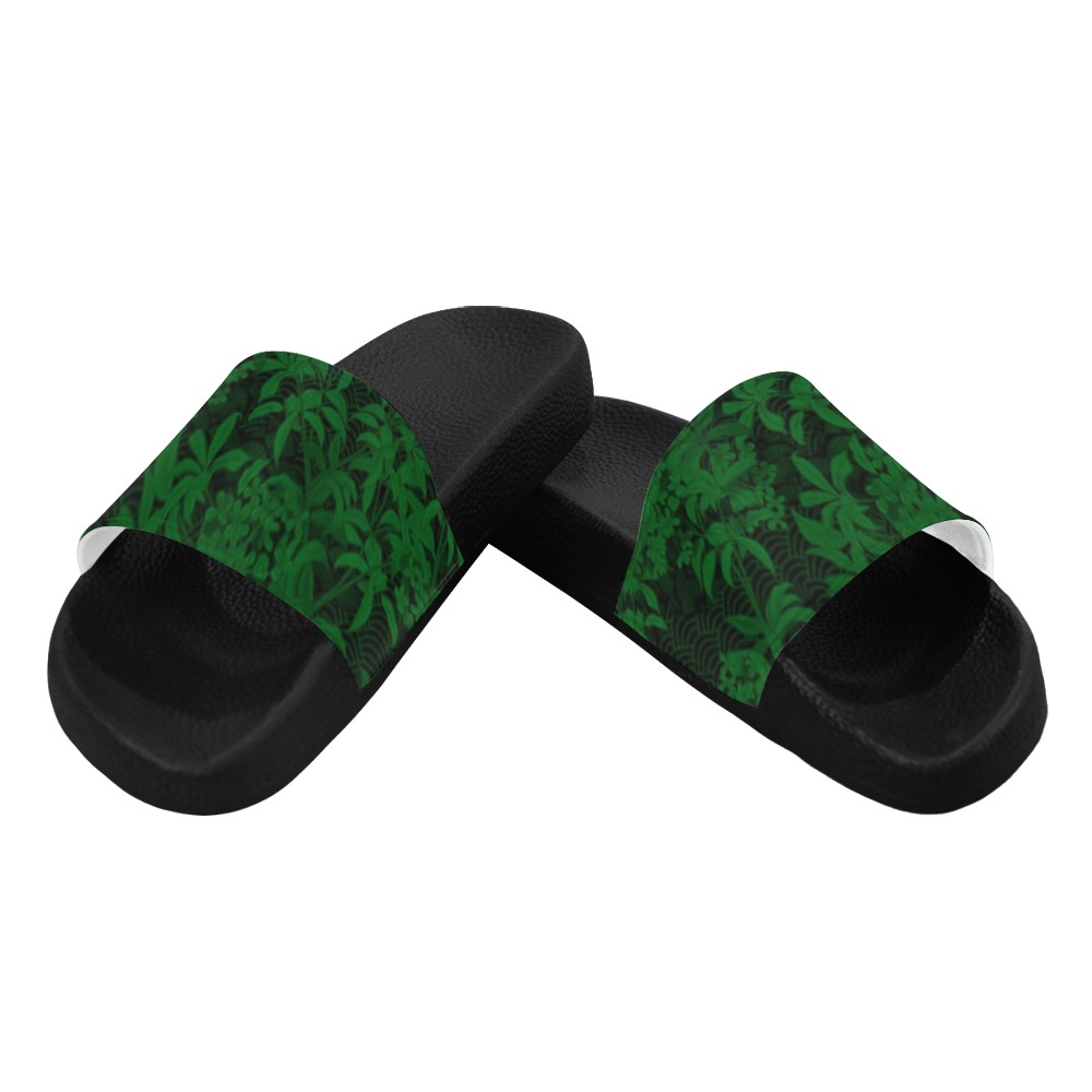 Kinmo Green Women's Slide Sandals (Model 057)