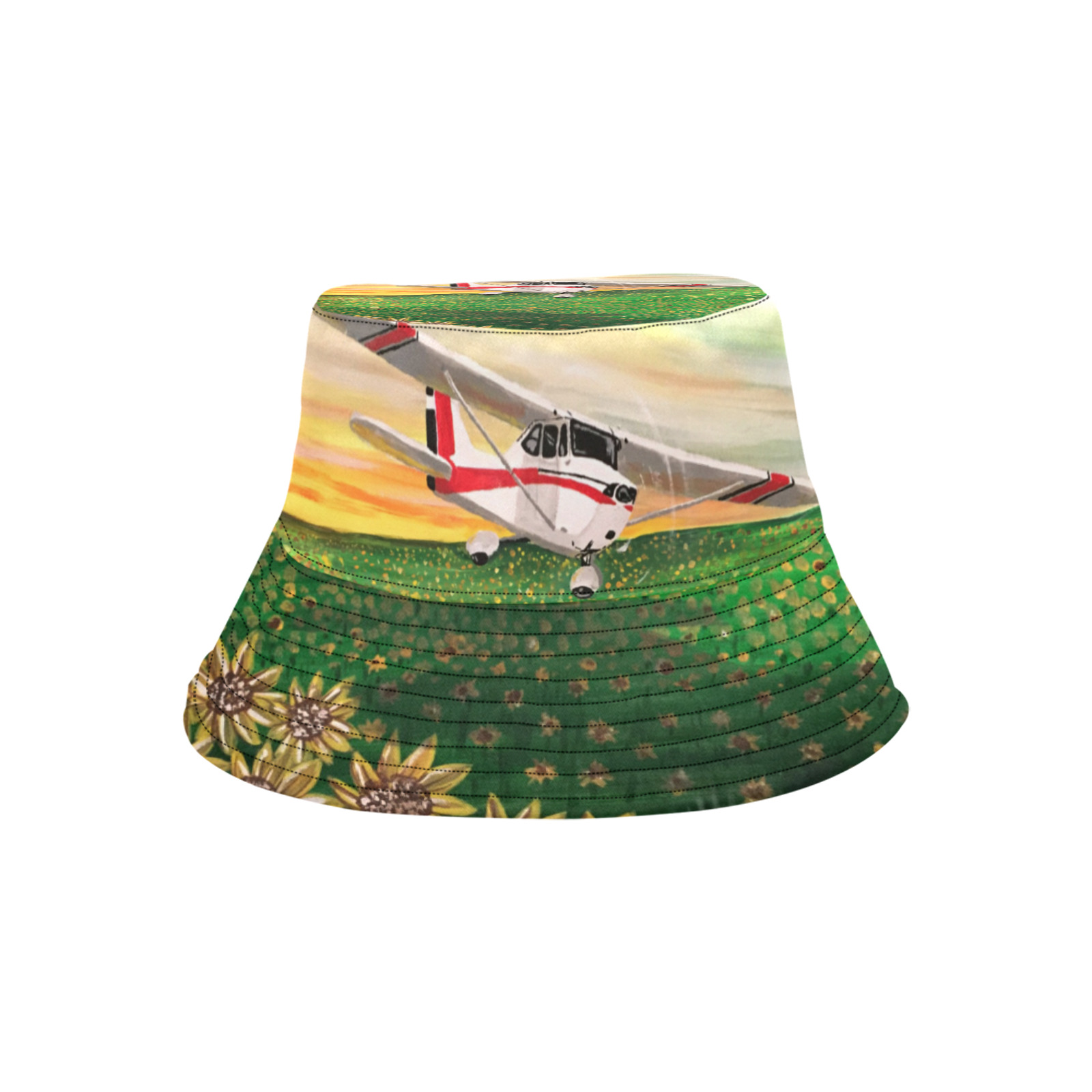 The Flight Of Sunflowers Unisex Summer Bucket Hat