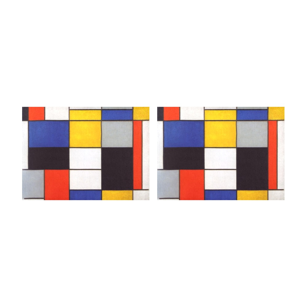 Composition A by Piet Mondrian Placemat 14’’ x 19’’ (Set of 2)