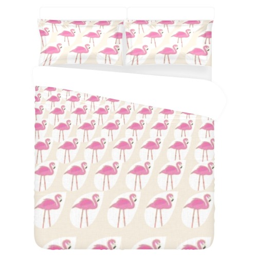 Flamingos 3-Piece Bedding Set